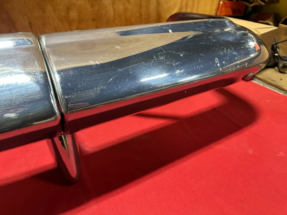 BONITO USADO CHEVROLET IMPALA 1959/PARACHOQUES TRASERO BEL AIR/SOPORTES/GUARDIAS GM Foto 4 de 4