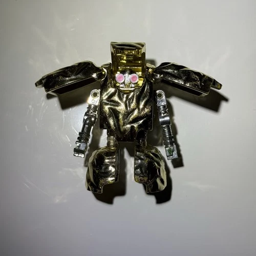 1985 Bandai Transformers Nuggit Rock Lords Golden Robot Nugget Go Bots