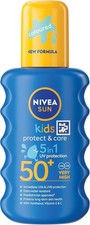 NIVEA SUN Kids Protect & Care SPF 50+ Coloured Spray 200ml UK Free Delivery 41.50 per litre