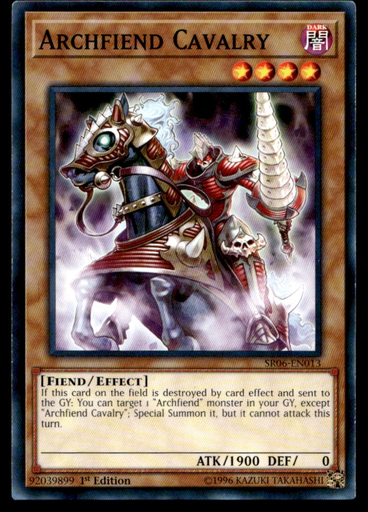 Archfiend Cavalry Structure Deck: Lair of Darkness SR06-EN013 MP YuGiOh TCG