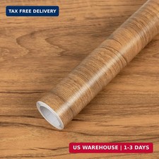 Wood Grain Contact Paper Peel and Stick Self Adhesive Brown Wallpaper 15.7'' x