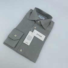 Eton Dress Shirt Mens M 15 1/2 - 39 Colorful Patterned Slim Collared Button Up