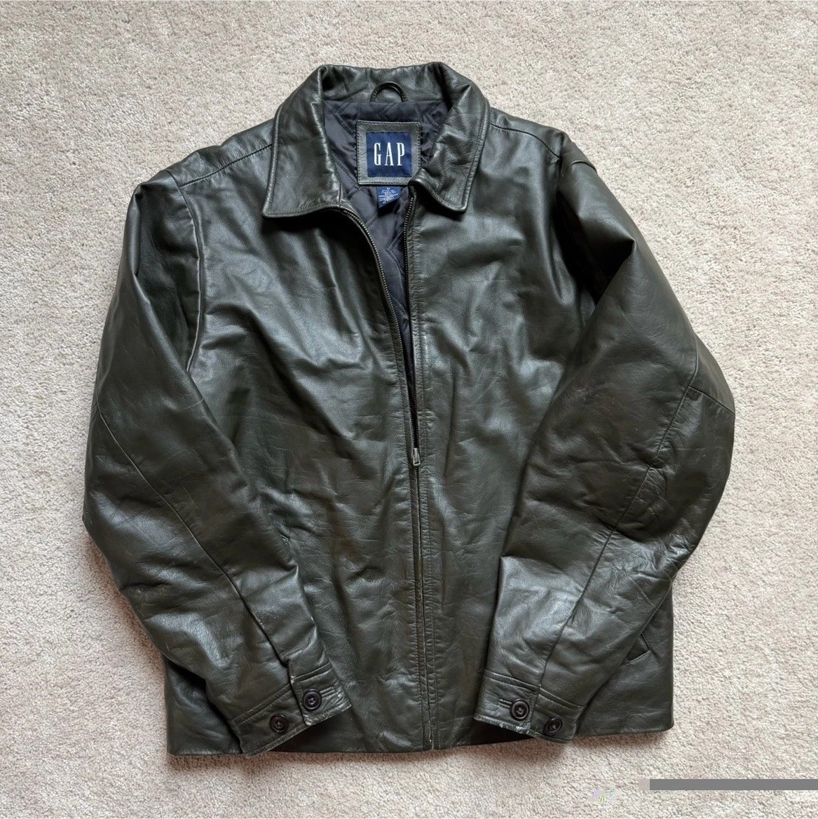 Gap Zip Leather Outer Shell Coats, Jackets & Vests for Men | eBay