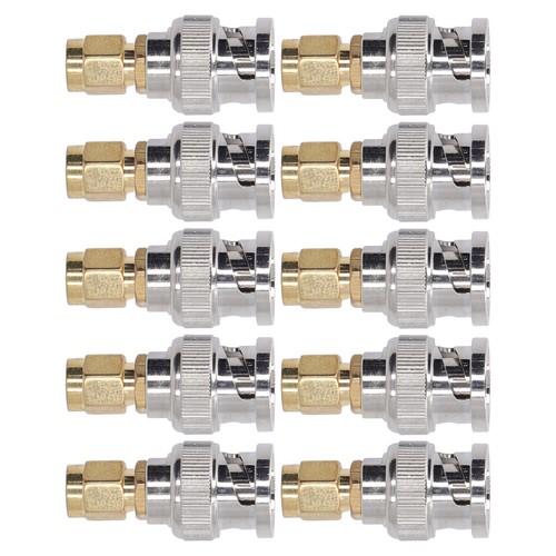 Adapter wtyczki SMA na wtyczkę BNC 10 sztuk koncentrycznego kabla RF do - Zdjęcie 2 z 22