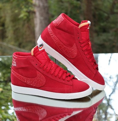 Nike Blazer Mid Premium Gym Red Gum 2015 Men's Size 12 Custom 638261-601