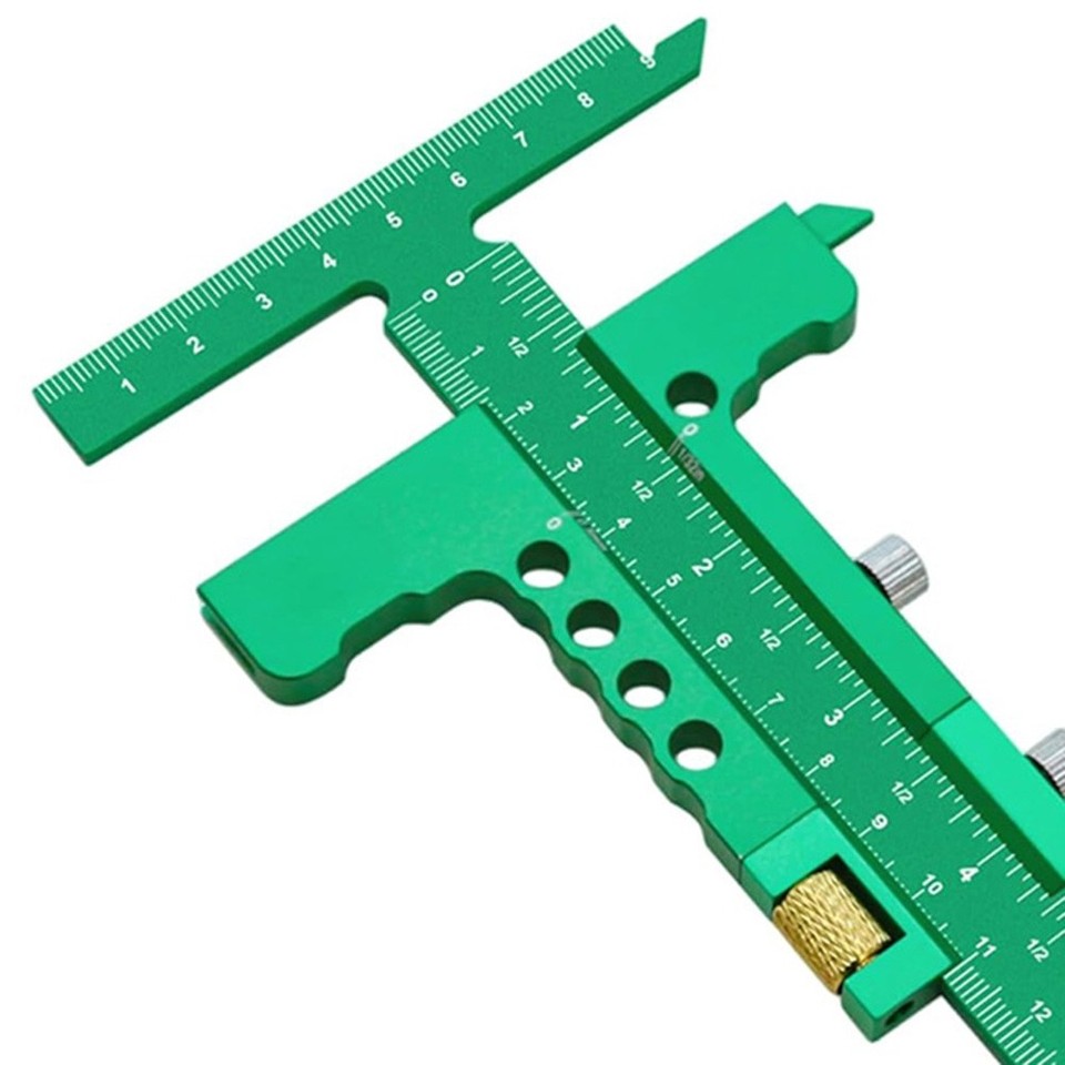 Woodworking Sliding Square Ruler Adjustable Aluminum Alloy Marking ...