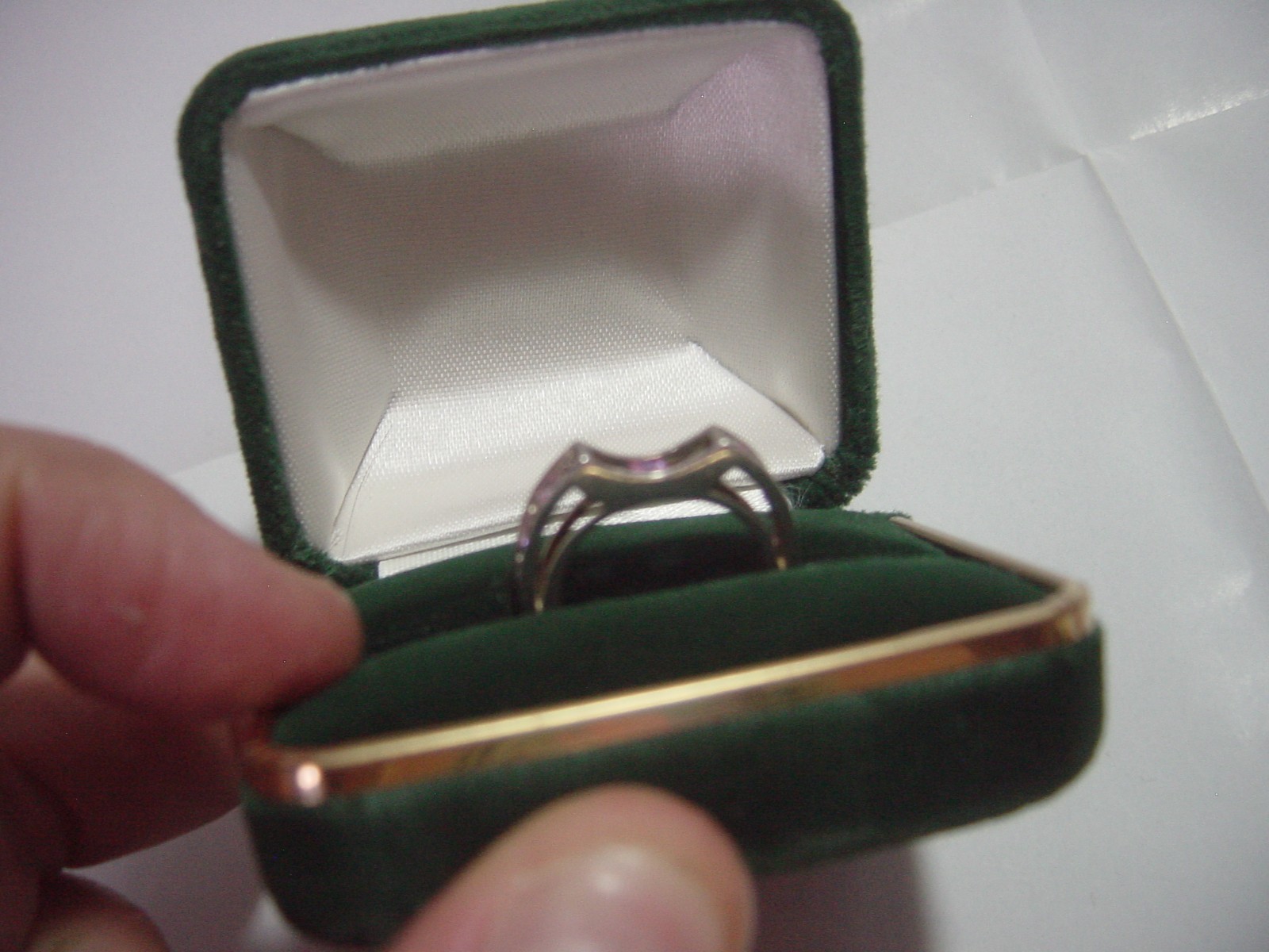 VINTAGE SOLID SILVER RING-UNUSUAL DESIGN-SPARKLIN… - image 2