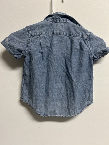 Polo Ralph Lauren Denim Toddler Boy light short sleeved shirt Size 3t - Picture 6 of 8