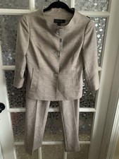 NWT Lafayette 148 New York Pantsuit Wool Blend 2 Petite 2P Jacket Pants All Year