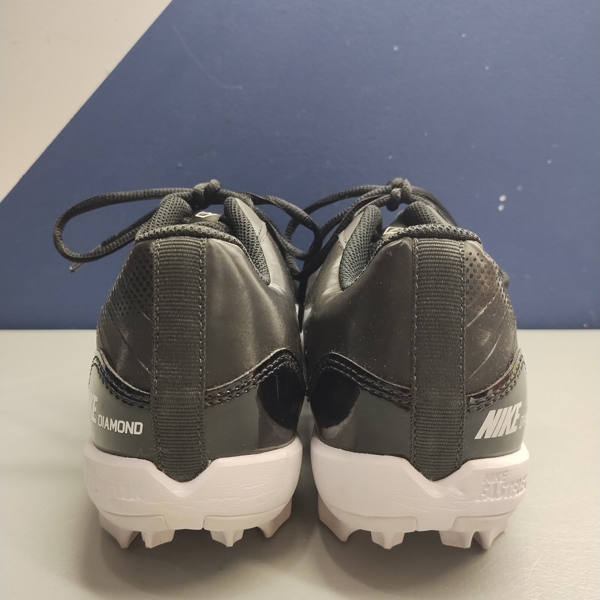 Nike Diamond Fastflex Baseball Cleats Black White Mens 11.5 NWOB Lightweight Nike Diamond Clutch Keystone Baseball Cleats | Dick main image 2