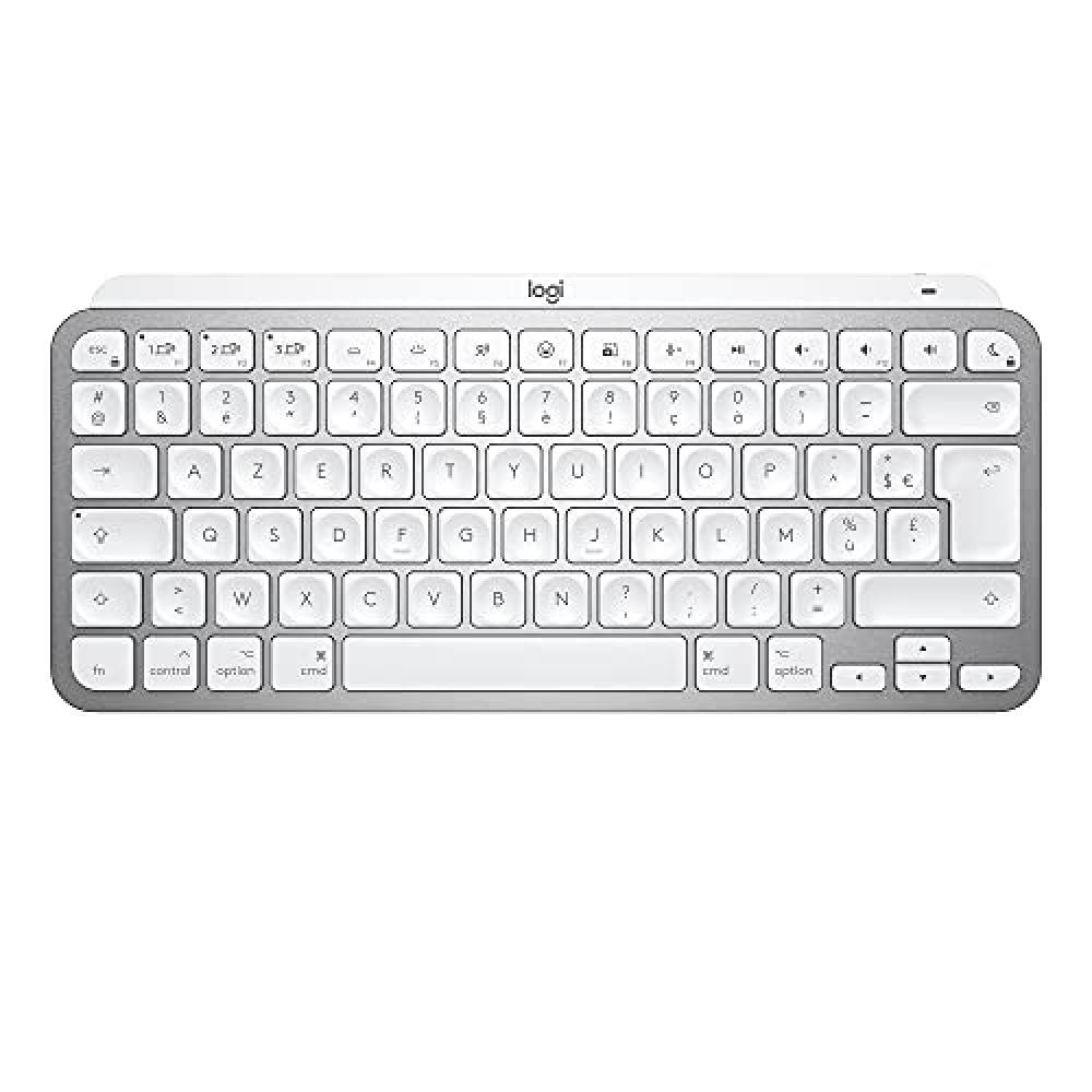 Logitech MXKEYS Mini F. Mac WRLS Illum. Grigio Pale - fra - Centrale - NUOVO