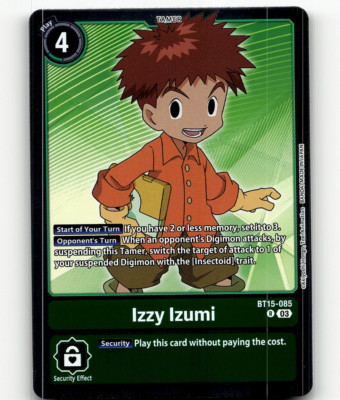 Digimon CCG Izzy Izumi BT15-085 R - Exceed Apocalypse | eBay