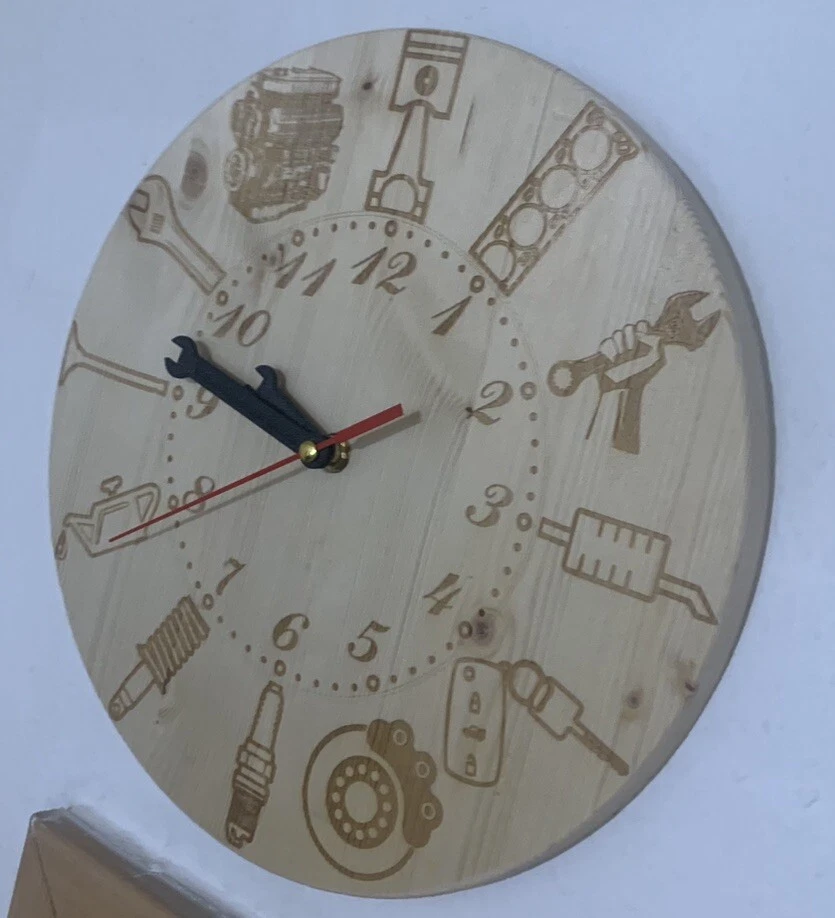 Automechaniker Wanduhr 29 cm - Bild 4 von 4