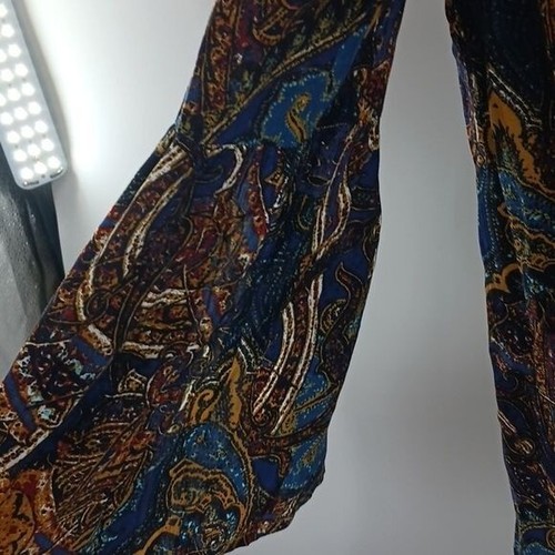 Entro Dress Womens Size Small Paisley Boho Crochet Lace Neckline 3/4 Sleeve - Picture 4 of 8