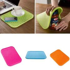 HEAT RESISTANT SILICONE TRIVET MAT PAN POT HOLDER NON SLIP PAD NEW