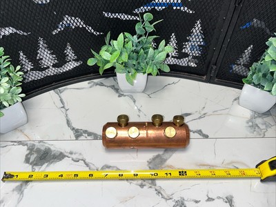 2 QTY! BULK   RTC12 500-1000 Copper Shear Bolt Connector 1215 Brass Bolt   NEW
