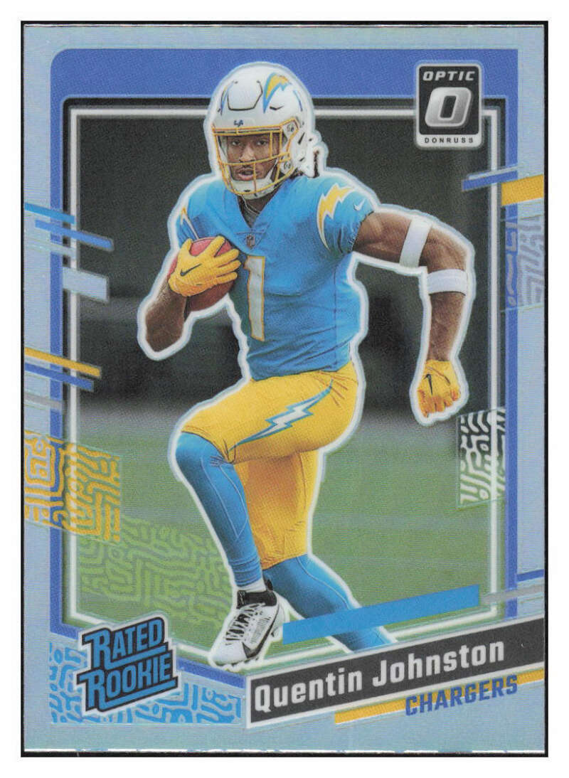 QUENTIN JOHNSTON RC 2023 Donruss Optic Preview Holo #353 ROOKIE NFL LA  ID:88892