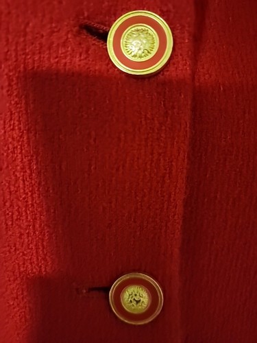 Vintage Lillie Rubin Exclusive Long Sleeve Red Blazer Size 10 Wool Blend VGUC - Picture 4 of 11