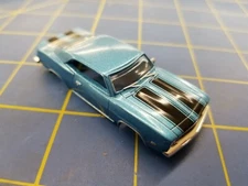 NU-RORA 1010 Metallic Blue w/ Black Stripes 1969 Z-28 Camaro HO T-Jet