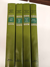 4 Louisa May Alcott Books 1950s Nelson Doubleday Jack Jill Under Lilacs 8 Cousin
