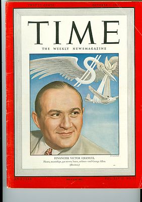 Magazine TIME  VICTOR  EMANUEL  OCTOBER  7 1946