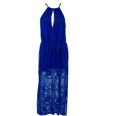 haute monde lace dress Haute Monde Maxi lace dress with short shorts Size S - Small New with tags