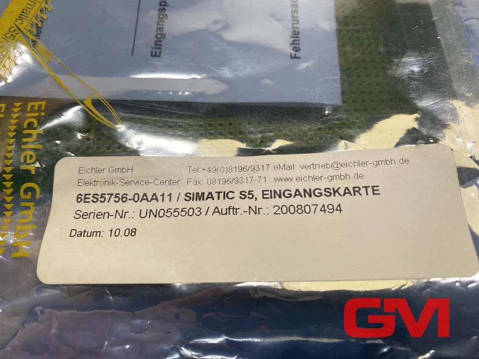 Siemens Rangierbaugruppe 6ES5756-0AA11 Jumpering Módulo F. Ag S5-150U Simatic S5 - Imagen 2 de 4
