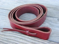 1.5" x 60" Leather Latigo Tie Cinch Strap with Punched Holes 30094