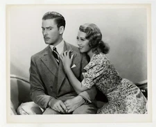 Joan Blondell, Errol Flynn 1937 The Perfect Specimen 8x10 Portrait Photo J10962