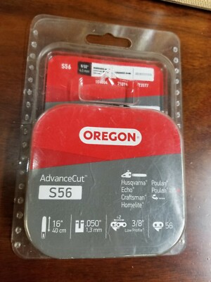 Oregon Chainsaw Chain S56 Advance Cut 16" Chain 3/8" 56 Drive Links Low ...