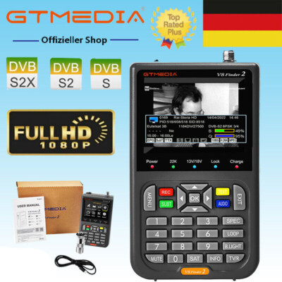 Profi GTMEDIA Finder2 3.5 LCD Satelliten Messgerät Sat DVB-S2/S2X HD Satfinder