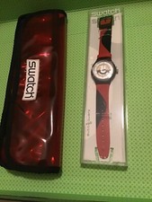 SWATCH AUTOMATICO AUTOQUARTZ RED STZ100D 1998 NUOVO CON ASTUCCIO