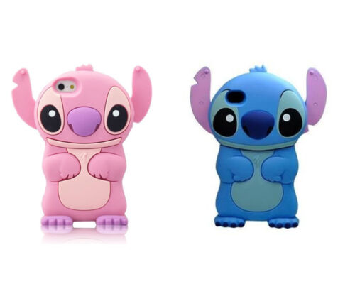Silicone Gel Case Cover For iPhone 5 5S - Lilo & Stitch - Picture 1 of 4