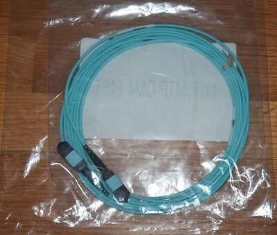 Corning ClearCurve 14 Ft 50/125um OM4 MTP/MTP Cable 12-fibers NEW