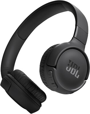 JBL Tune 520BT - Wireless On-Ear Headphones, Bluetooth 5.3, 57H Battery (Black)