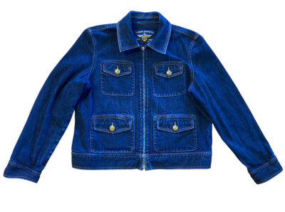 古着LAUREN JEANS CO.ジャケット Lauren Jeans Co Denim Jacket Women's XL Dark Wash Pockets Ralph