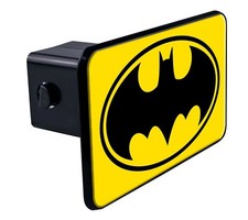 Yellow Batman 3d Polyurethane Domed Plastic Trailer Hitch Cover 2 Receiver