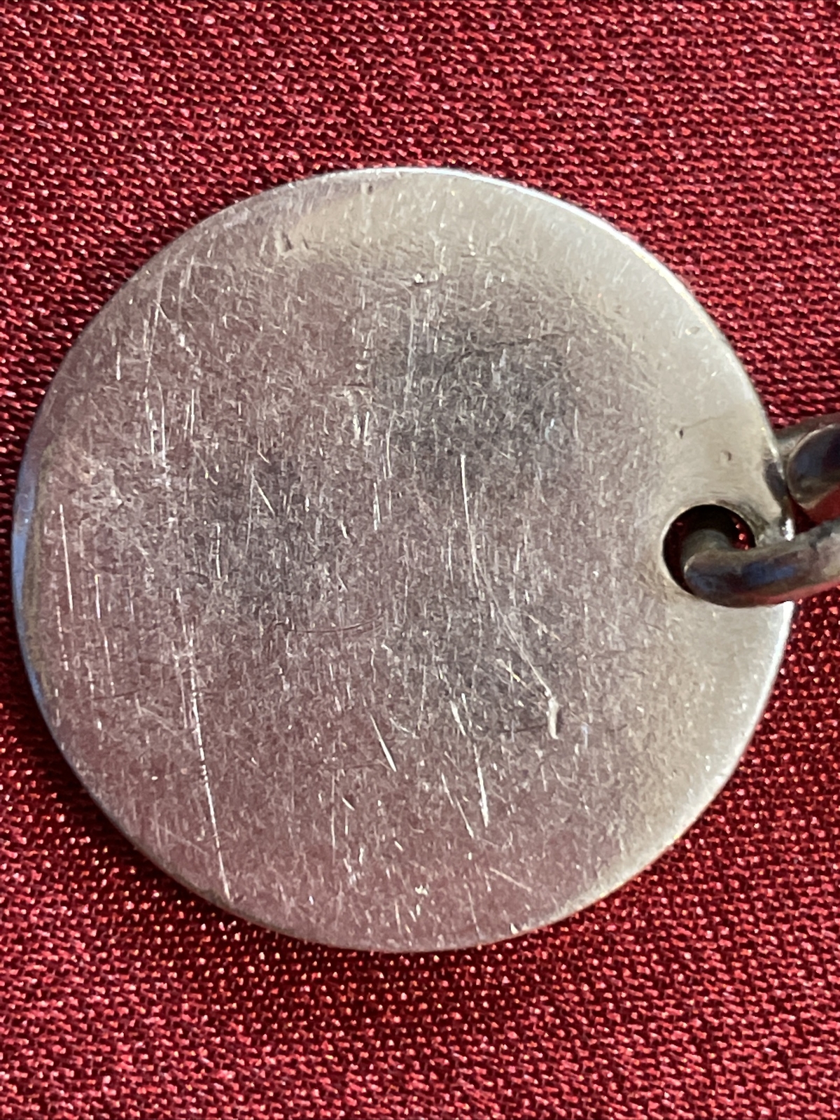 Tiffany & Co Sterling Silver ROUND Tag Please Return To TIFFANY