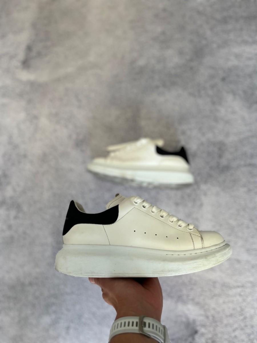 Alexander McQueen Oversized Sneakers Women's 38 1/2 White Black