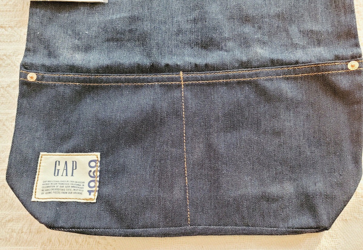 Gap denim tote bag shop