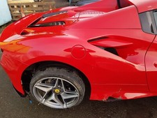 FERRARI F8 SPIDER 2019 - 2023 DRIVER RIGHT REAR QUARTER PANEL FENDER ROSSO CORSA