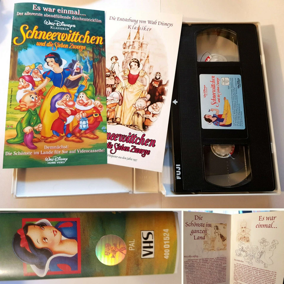 3x VHS PAL Walt Disney Filme Videos m. HOLOGRAM deutsch Booklet Storybook Lieder - Bild 4 von 4