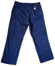 NEW Carhartt Classic Fit Ripstop Boot cut 8 pocket Cargo Pants size L Navy