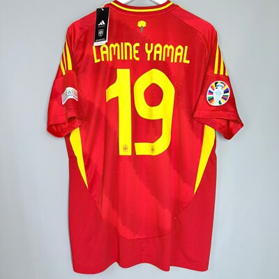 BNWT SPAIN NATIONAL TEAM HOME FOOTBALL JERSEY SHIRT 2024 2025 #19