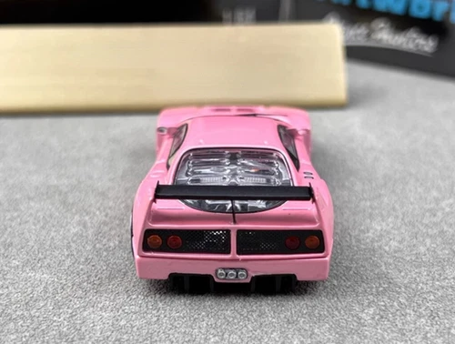 SH 1:64 Pink F40 LM Super Racing Sports Model Diecast Metal Car - Picture 7 of 19