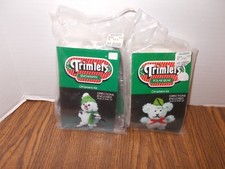 Vintage CHRISTMAS TRIMLETS ORNAMENT KIT LOT OF 2 POLAR BEAR SNOWMAN NEW SEALED