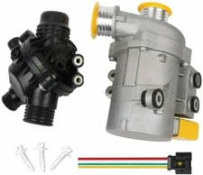 Electric Water Pump + Thermostat Kit For BMW 328i 528i 530xi 525xi X3 X5 w/ Bolt