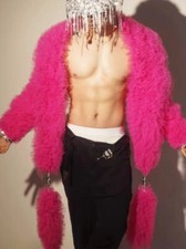 Red Long Sleeve Shawl PhotoShoot PhotographsShow Party Club Bar Wear Sing Dance