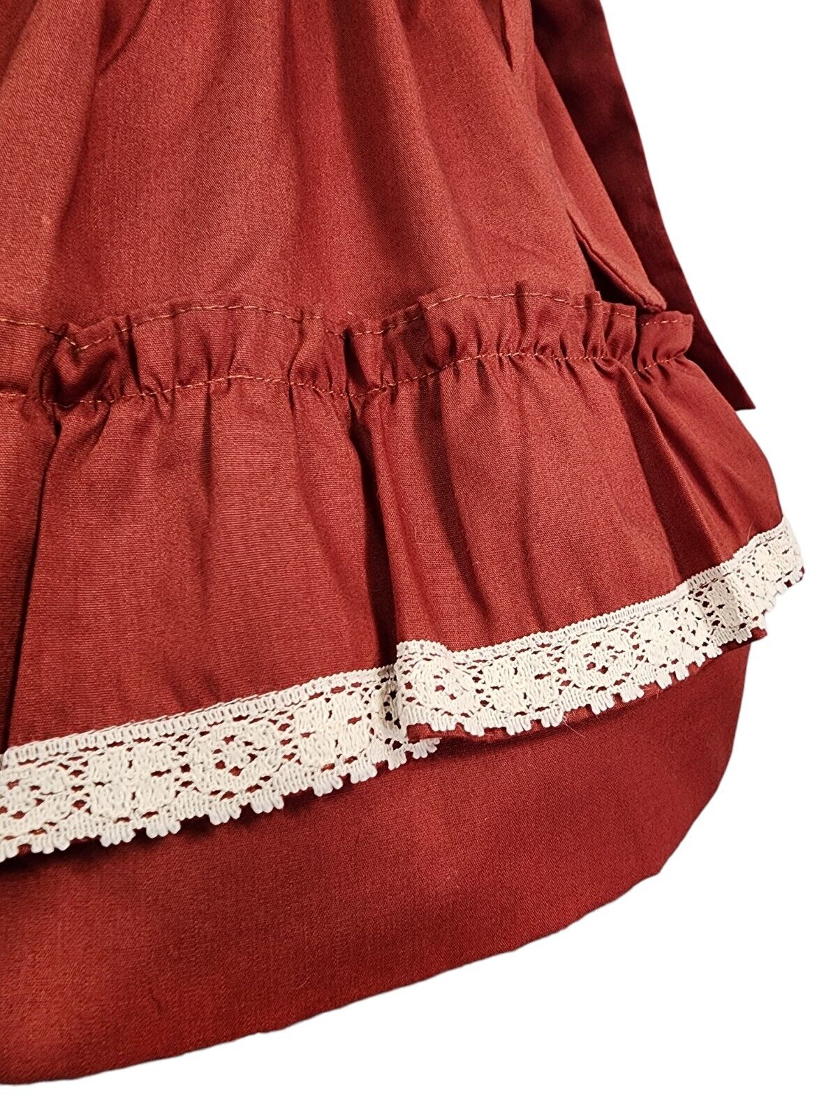 Vtg 1970s Polly Flinders Smocked Dress 2T Valenti… - image 12