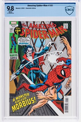 Amazing Spider-Man #101 CBCS 9.8 NM/MINT.. FACSIMILE EDITION 1ST APP MORBIUS cgc
